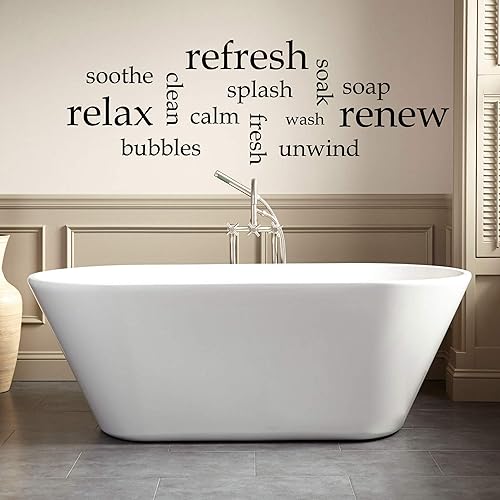 Bathroom Wall Decal Words Home Decor Bathroom Wall Stickers