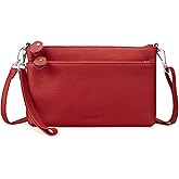 befen Genuine Leather Wristlet Clutch Wallet Purses with RFID Blocking, Small Crossbody Bags Shoulder Handbag for Women