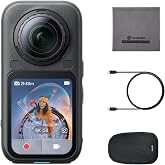 Insta360 X6, 8K 360 Camera with 1/1.1'' Sensors | Action Camera, Dual Custom Square 1/1.1" Sensors, Triple AI Chip, Replaceable Lens 2.0, 140 minutes 8K Video