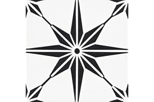 MOROCCAN MOSAIC & TILE HOUSE Tafilalt 8''x8'' Handmade Cement Tile,Pack of 12