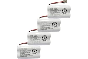 BAOBIAN BT1007 BT-1007 BT1015 BT-1015 Cordless Phone Battery BBTY0651101 BT904 BT-904 BBTY0460001 BBTY0510001 BBTY0624001 BBTY0700001 HHR-P506 HHR-P506A(Pack of 4)