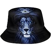 Cool Lion Bucket Hat Animal Bucket Hat Boys Hat Fisherman Hat Sun Hat for Women Men