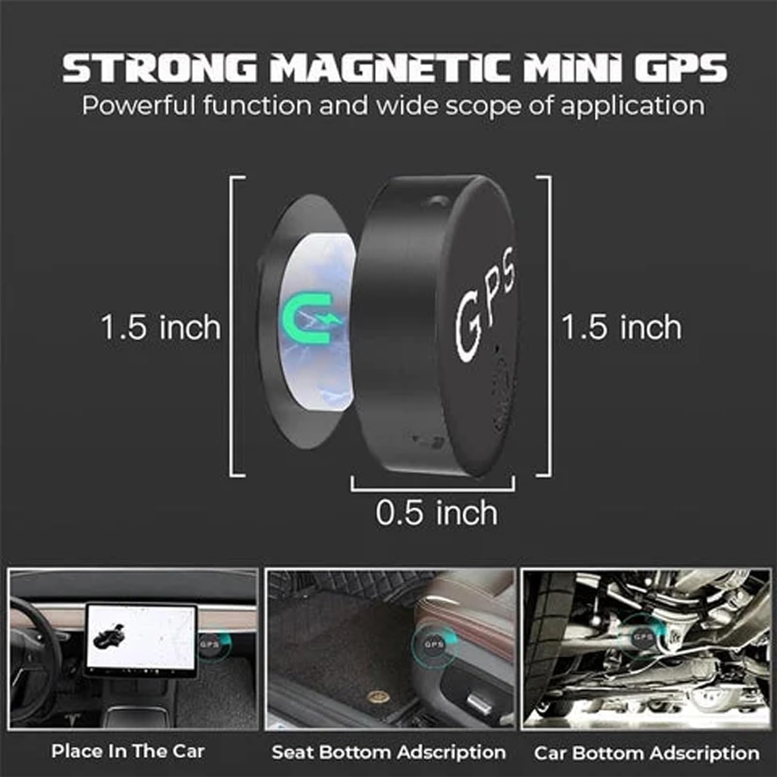 Promax Easyfind Mini Magnetic GPS Tracker, Strong Vehicle Tracking Anti-Lost Device for Car Hidden (5PCS)
