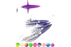 BLUEWING Fishing Daisy Chain Big Game Bulb Squid Trolling Bird Tuna Lures Fish Teasers for Marlin Sailfish