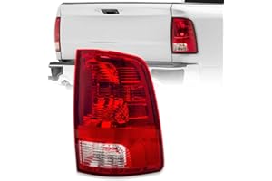 RANSOTO Right Tail Light Compatible with Dodge Ram 1500 2500 3500 Classic 2009-2018 Passenger Side Rear Taillight Brake Lamp with Bulb Replaces CH2819124