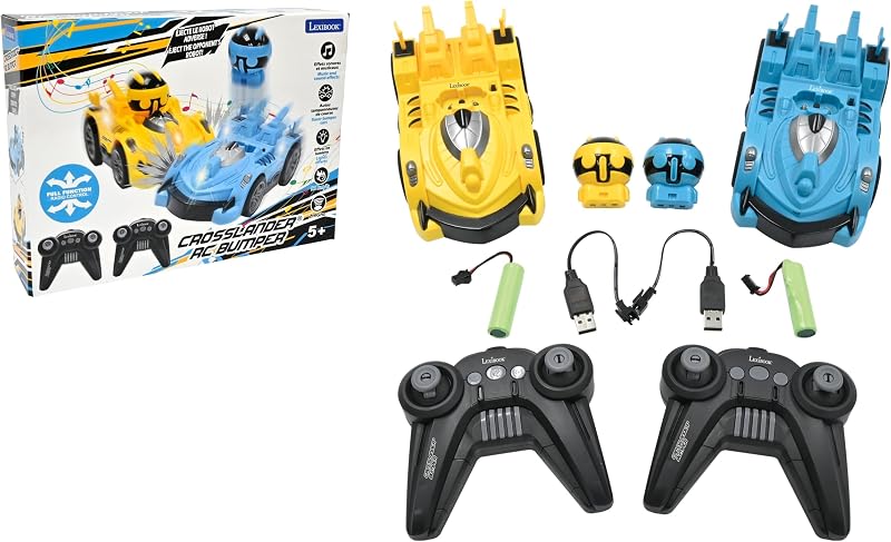 Lexibook Crosslander RC Bumper Cars Set of 2 12 kmh 2.4GHz Sound Lights