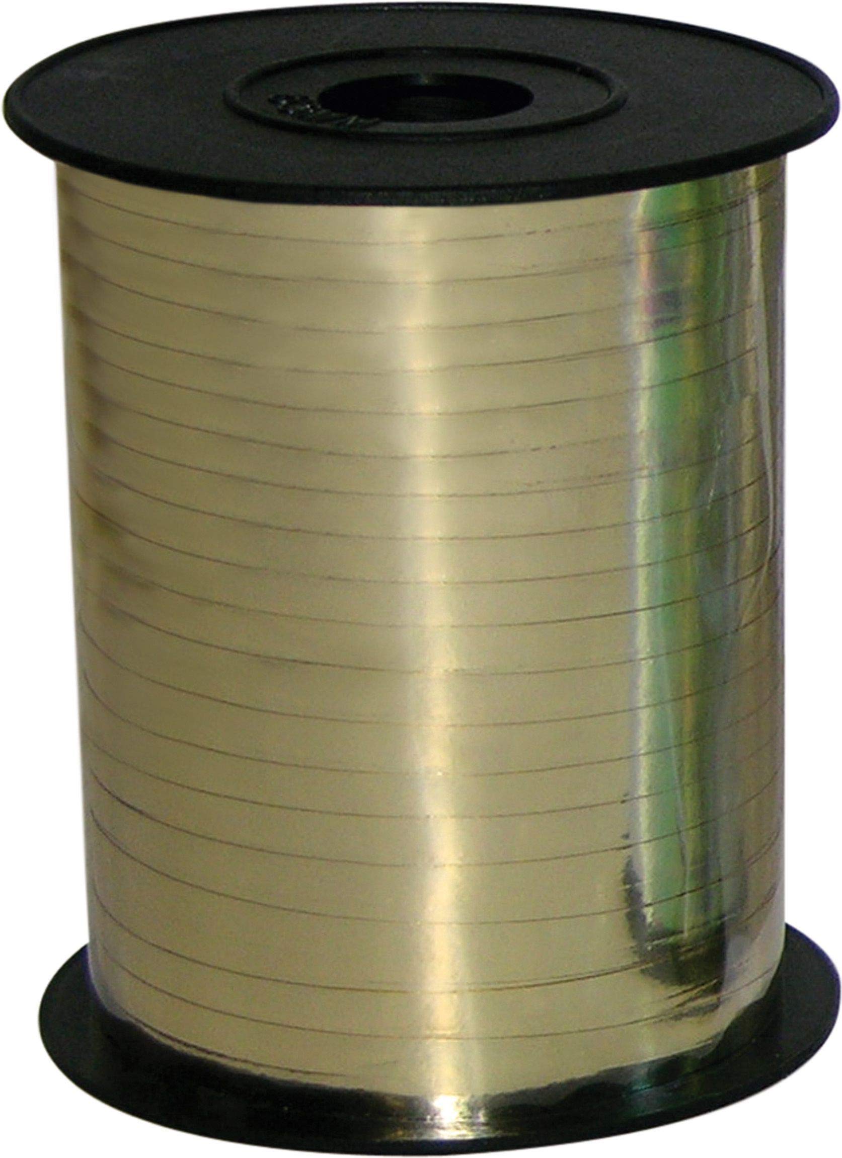 Amscan 991002 Balloon Ribbon 250Yd Met:Gold