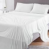 Bedgear Dri-Tec Sheet Set – Moisture Wicking Technology, Breathable, Cooling Sheets – Flat Sheet, Fitted Sheet, Pillowcases – All Mattress Types, Bedding Dorm Essentials, King/Cal King, Bright White