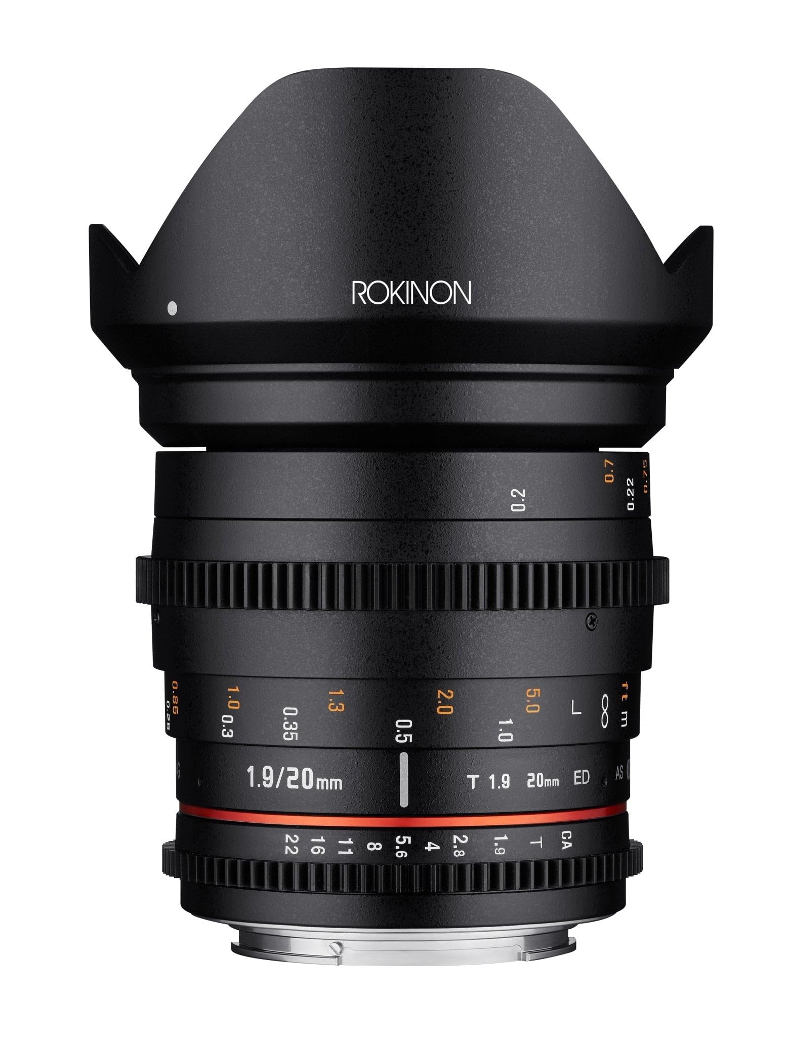 Rokinon Lente de Cine Gran Angular T1.9 Cine DS AS ED UMC de 20 mm para Montura Micro Cuatro Tercios