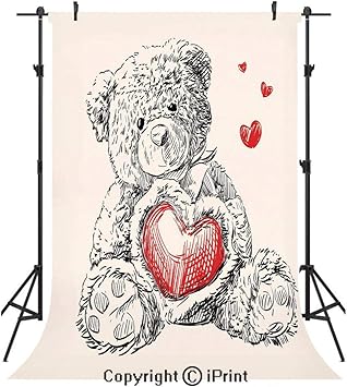 Amazon Com Doodle Photography Backdrops Detailed Teddy Bear