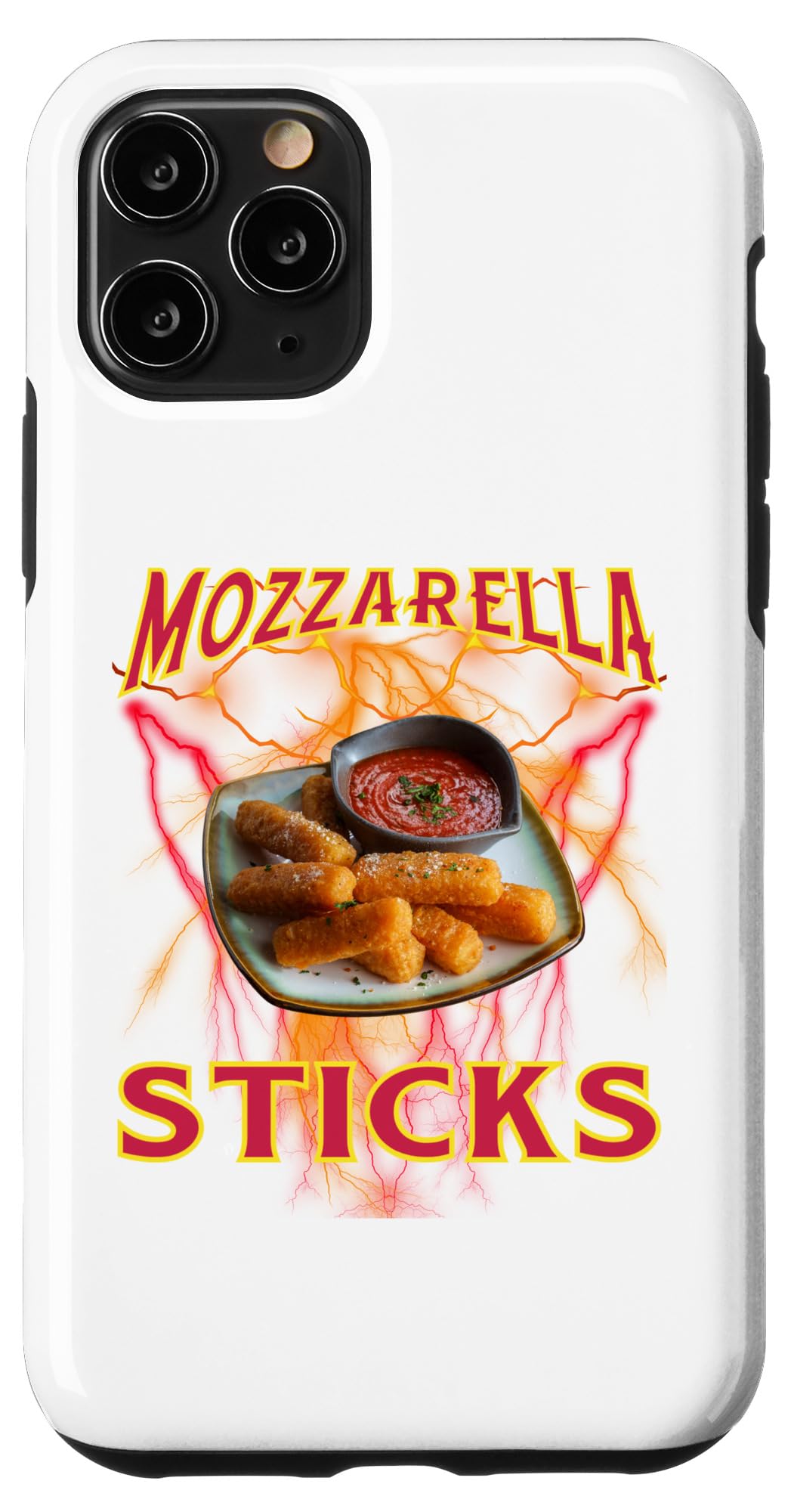 iPhone 11 Pro Mozzarella Sticks Bootleg Rap, Heavy Metal Mozzarella Sticks Case