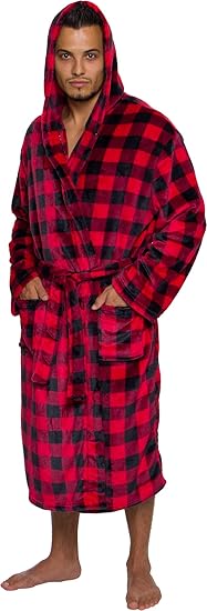mens buffalo plaid robe