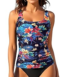 Aqua Eve Tankini Tops for Women Swimwear Top Only