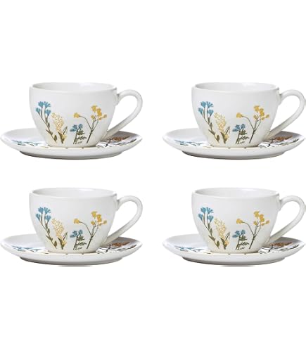 Amazon.com: Lenox 896612 Wildflowers 8-Piece Espresso Cups