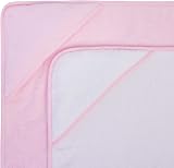 Adore Home Hooded Baby Towel Set 2x 100% Cotton Pink & White 65x65cm view 2