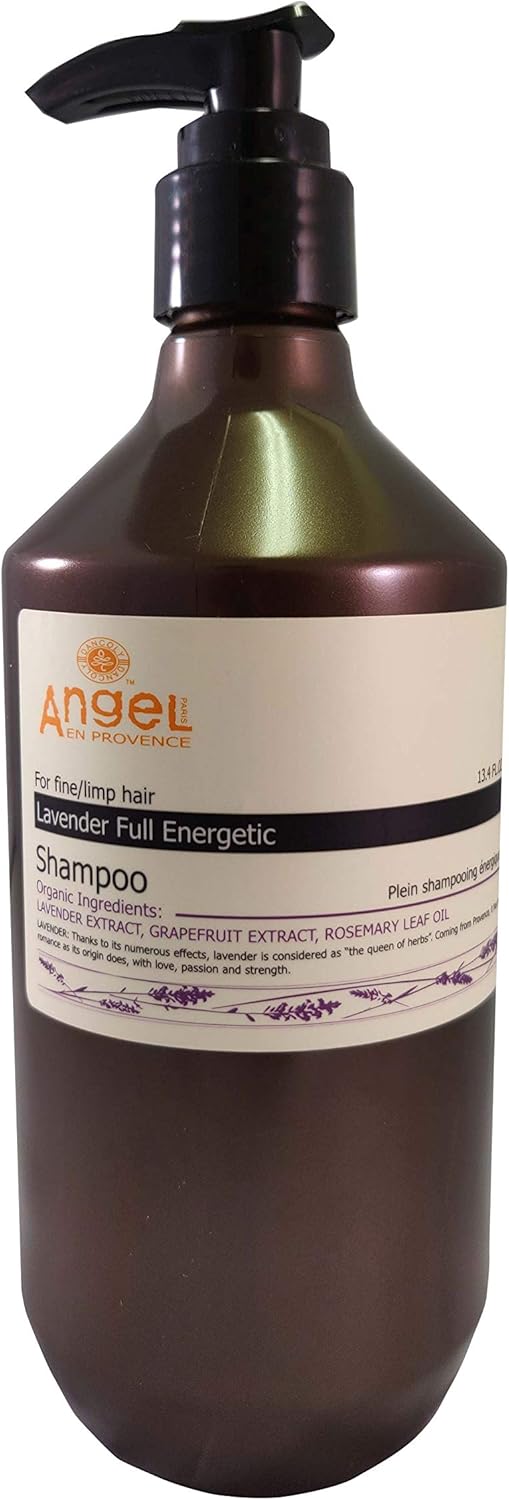 Angel En Provence Lavender Full Energetic Shampoo 400ml (For Fine/Limp/Frizzy Hair) Organic