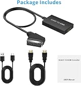 uhddadi Scart to HDMI Converter with HDMI Cable Full HD 720P/1080P view 7