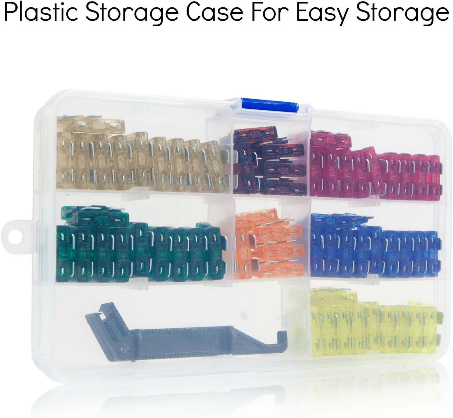 Everything Automobiles, 120 Assorted Fuses with 10 Inline Fuse Holders - Includes Fuse Puller Tool, Great for Use on Cars: Automotive