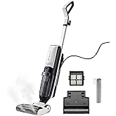 BRAWNIX Wet Dry Vacuum and Mop for Hard Floors | Digital Display | Great for Sticky Messes, Pet Hair, Picks Up Debris & Deep 