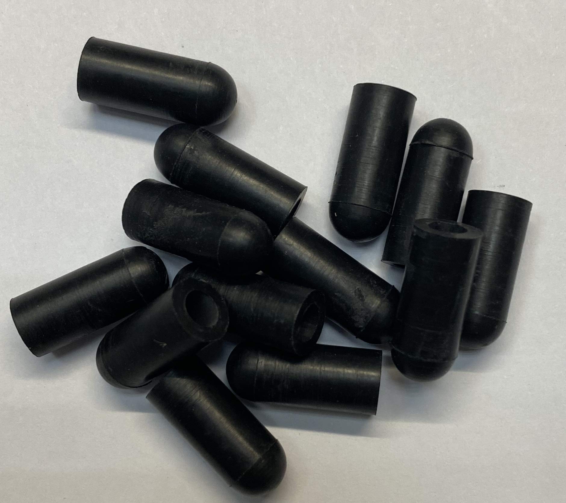 dexierp Protection Force Round Cap for 3/16" 4.5mm OD (Pack of 50) Pipe Post Tube End Cover M4.5 Screw Thread Protectors Elastic Rubber