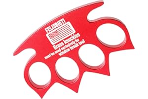 FELISBIETI Brass Knuckles car Broken Window Tool - Alloy Aluminum， for self-Defense Assistance of car Emergency Broken Window