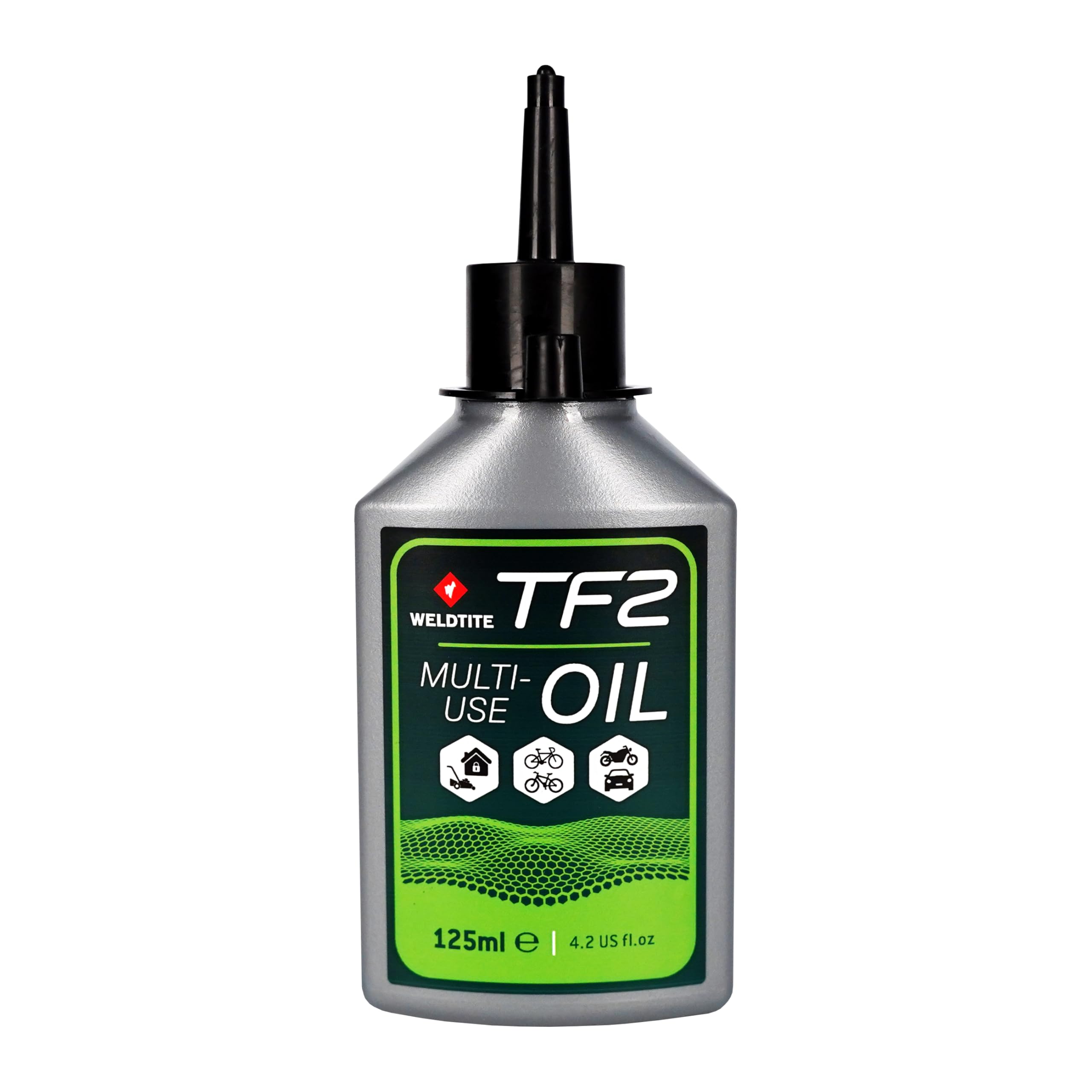 WELDTITE TF2 All Purpose Cycle Oil - Water Resistant Lubricant for Bikes, 125 ml