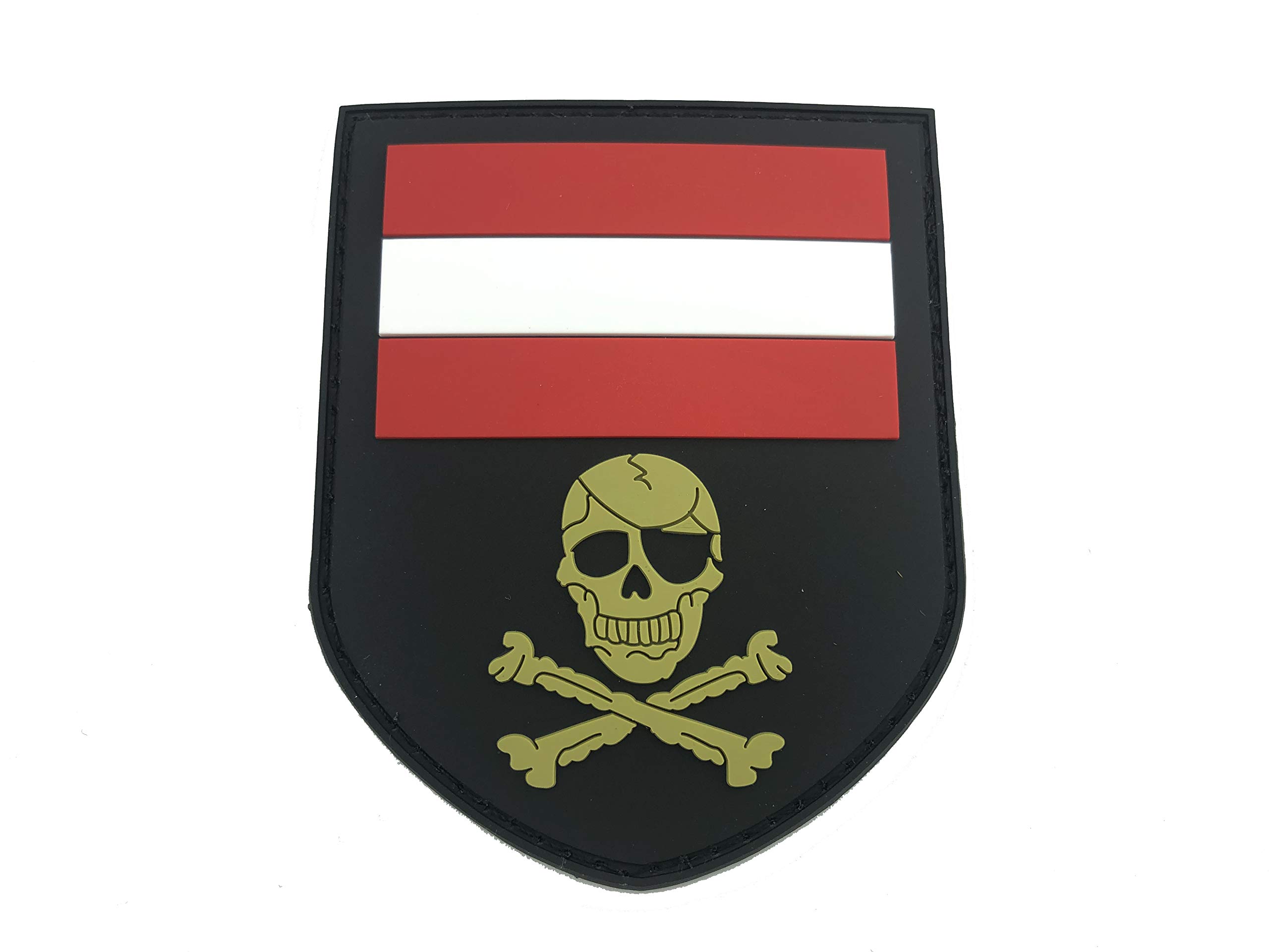 Austria Austrian Skull & Crossbones Airsoft PVC Patch