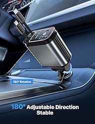 Starlight Retractable Car Charger with Retractable