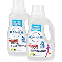Febreze Laundry Odor Eliminator, Fabric Refresher, Fragrance Free, 50 Fl Oz, Pack of 2
