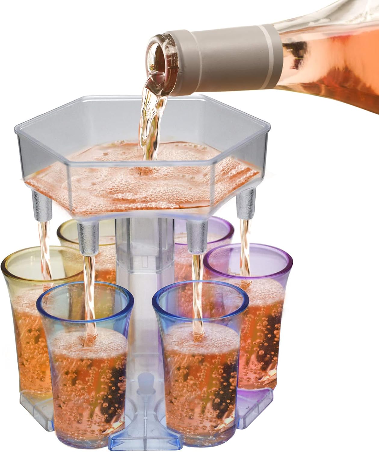 6 Ways Shot Glass Dispenser Glasses Hanging Holder Stand