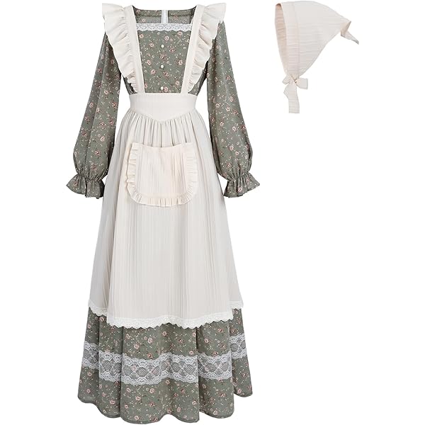 Amazon.com: LSYYSKB Prairie Dress Women Colonial Pioneer Dress with Bonnet Adult Colonial Costumes 1800s American Historical Costume S : Clothing, Shoes & Jewelry Amazon.com: LSYYSKB Prairie Dress Women Colonial Pioneer Dress with Bonnet Adult Colonial Costumes 1800s American Historical Costume S : Clothing, Shoes & Jewelry