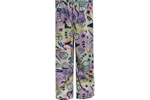 American Marketing Enterprises INC Girls Tie Dye Notebook Doodle Sketches Girls Fleece Lounge Pants