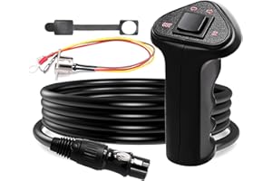 Winch Hand Control Assembly and Winch Hand Remote Controller with Ergonomic Grip and 11.8 Feet Connector Cable for 12000Lb AT