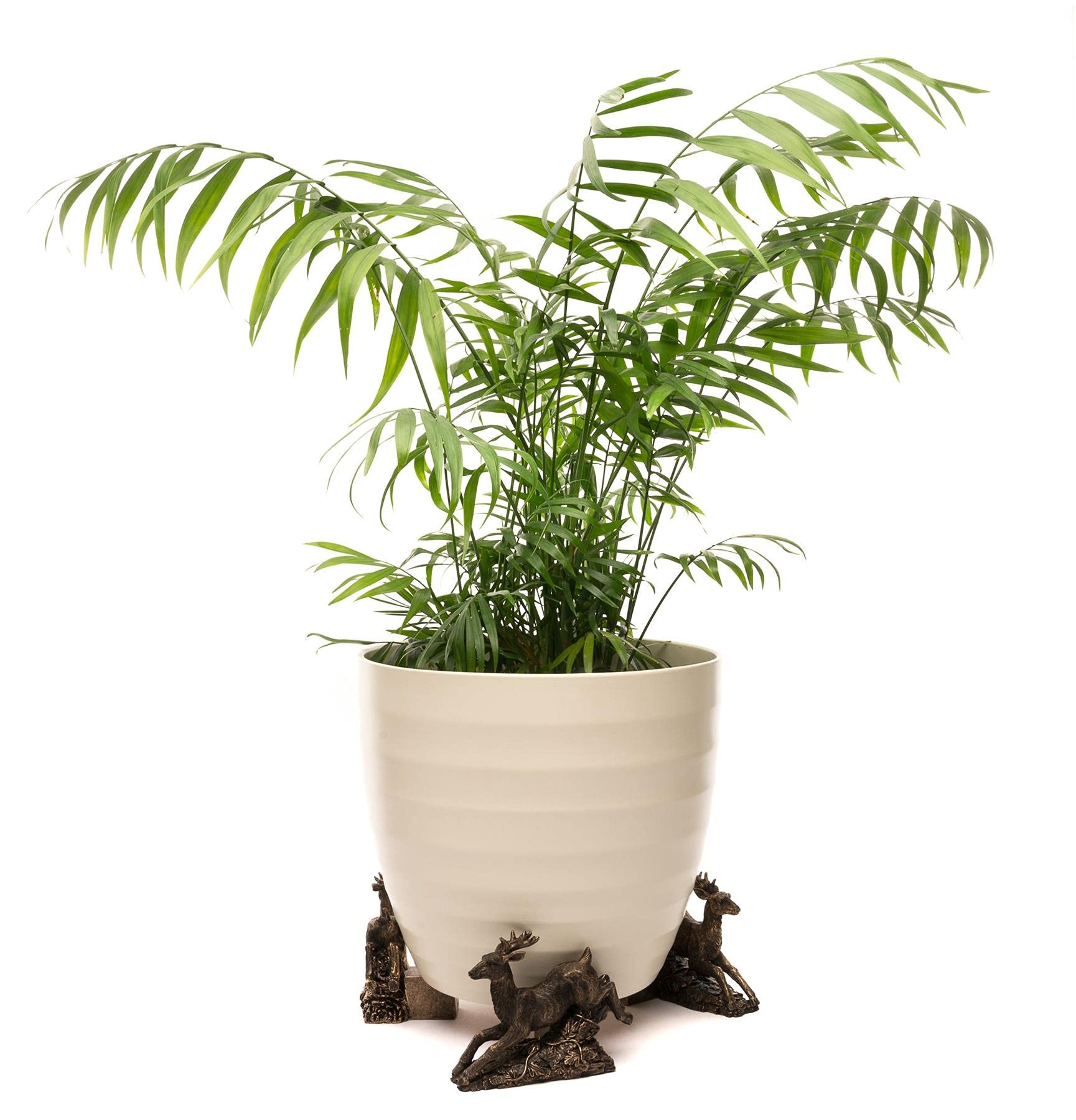 Potty Feet Leaping Stag Themed Plant Pot Feet - Bronze Color - Set of 3