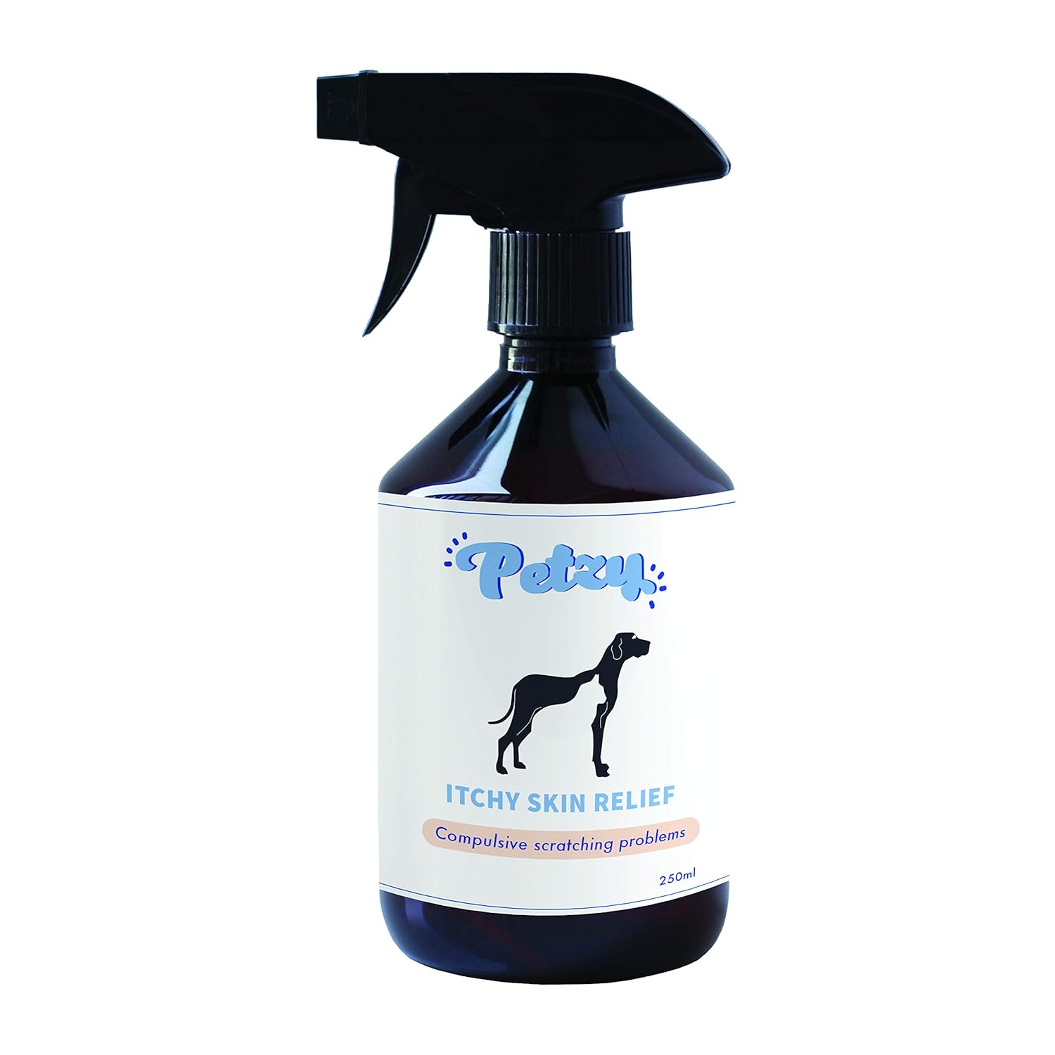 PETZY Itchy skin relief spray I 250 ml I Antiscratch for dogs with coconut oil Soothes the
