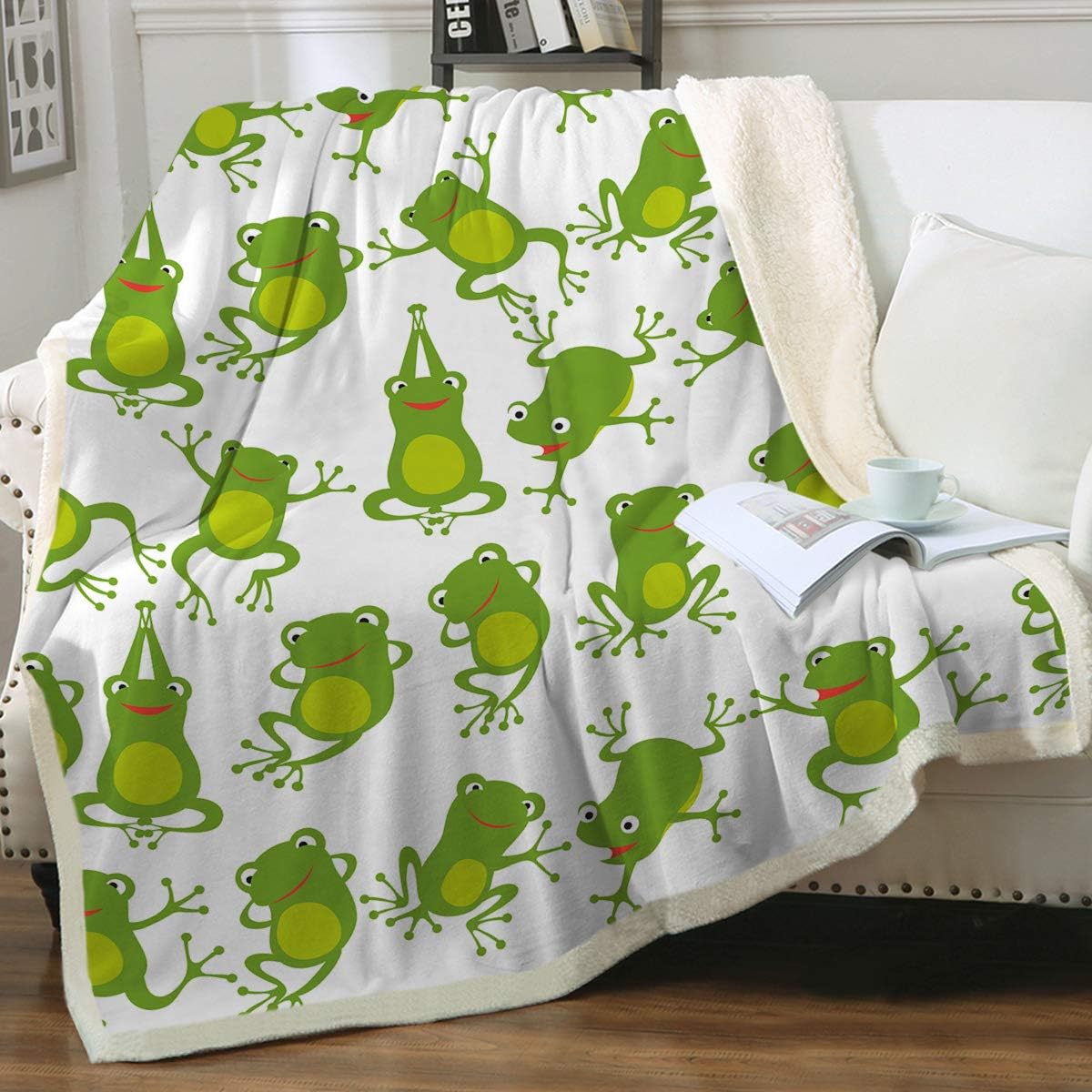 Sleepwish Aerobics Frog Sherpa Fleece 