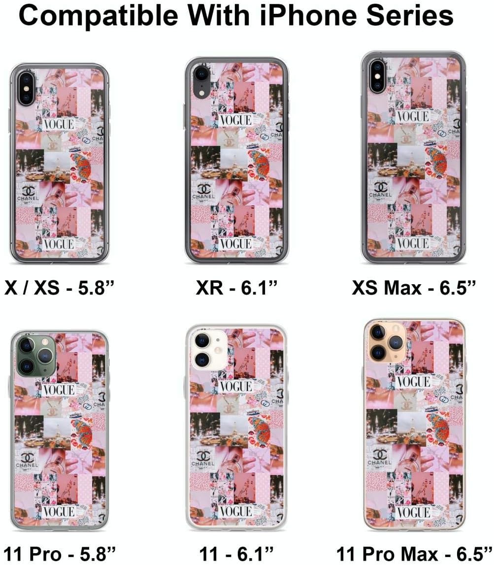 Amazon Com Aesthetic Pink Y2k Theme Collage Phone Case Compatible With Iphone 6 6s 7 8 Plus X Xs Xr 11 Pro Max Samsung Galaxy Note S9 S10 S Plus