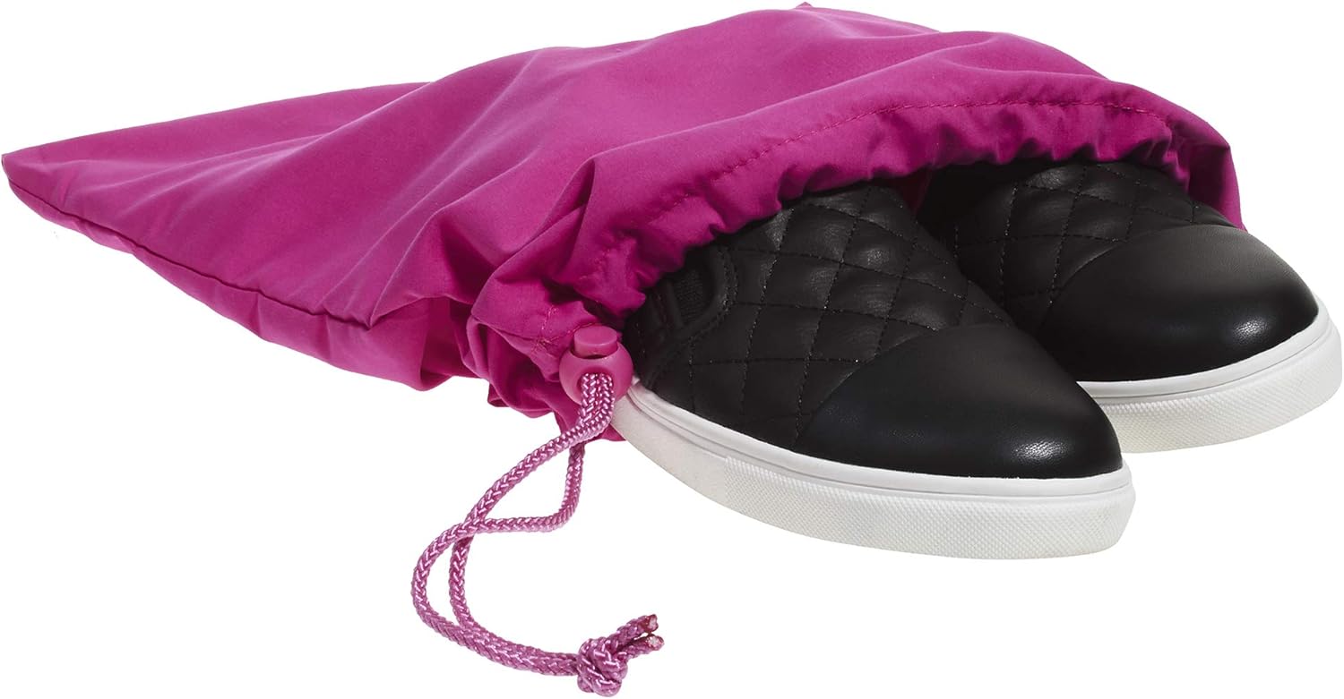  | Miamica Women's Multi-Glitter Bag, My Dancing Shoes, Fuchsia, One Size | Shoe Bags