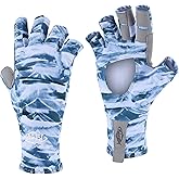 Palmyth UV Protection Fishing Fingerless Gloves UPF50+ Sun Gloves Men Women for Kayaking, Hiking, Paddling, Driving, Canoeing, Rowing