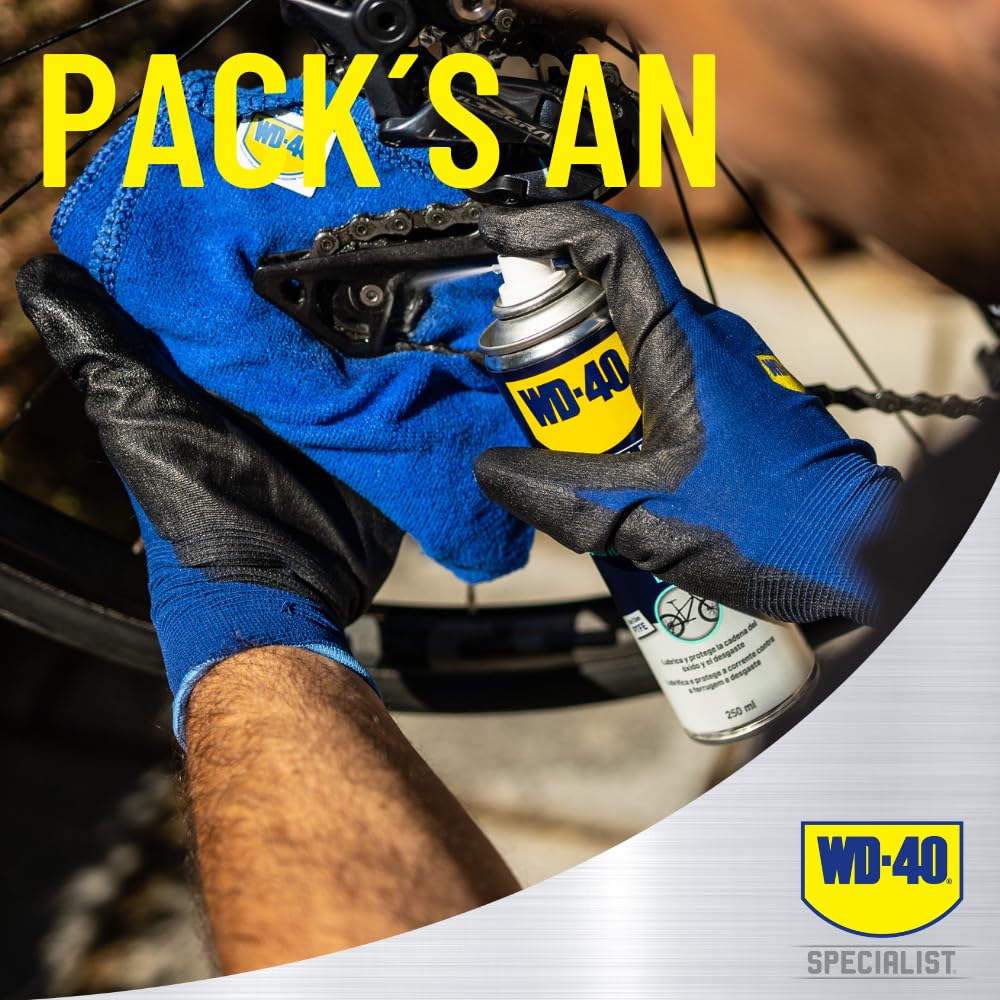 WD-40 Specialist Fahrrad Kettenspray 250 ml – Vielseitiges Kettenspray für Fahrräder mit Rostschutz, Schmierung und Allwetterschutz, schützt alle Fahrradtypen vor Feuchtigkeit und Schmutz 2