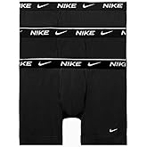 Nike Men's Essential Cotton Stretch W/Fly Boxer Brief Underwear (3-Pack)