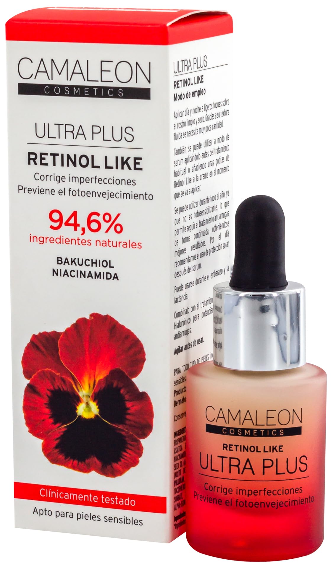 CAMALEON COSMETICS 1167-058 CAMALEON Ultra Plus Retinol Like 15 ml, Plastic