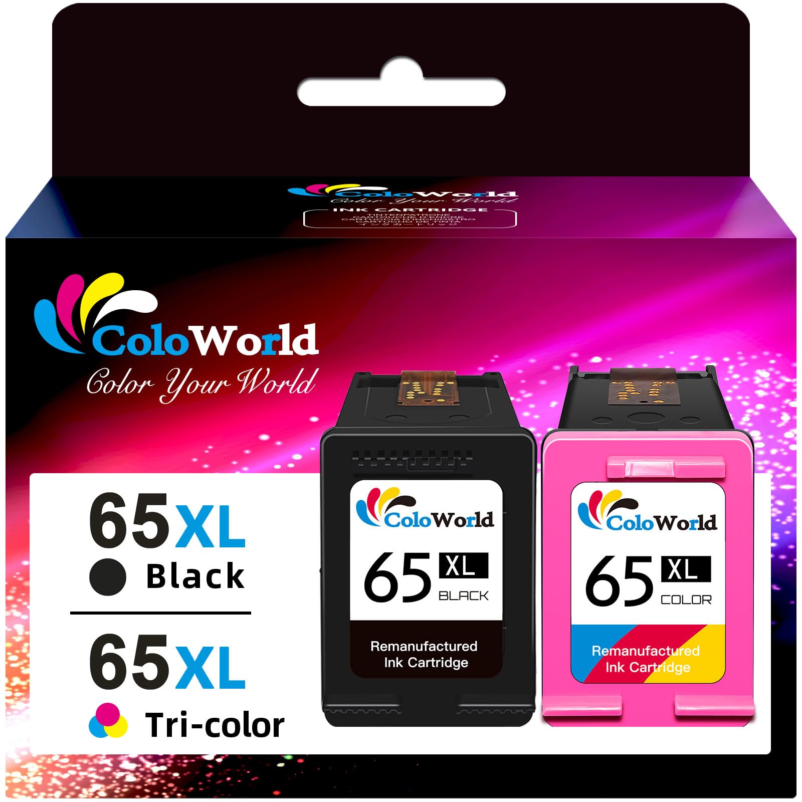 thumbnail interactive-video image 1 of Remanufactured HP 65XL Black Ink Cartridge (High Yield) For ENVY & DeskJet Printers 1 of 2