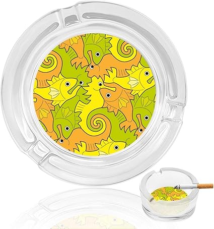 Amazon Co Jp ガラス灰皿 はいざら 灰皿 アッシュトレイ タツノオトシゴ 可愛い 動物 置物 8 5cm 卓上 おしゃれ インテリア ファッション 喫煙具 洗いやすい 滑り止め 車 贈り物 店舗 飲食店 業務用 大容量 車 バイク