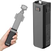 SmallRig Osmo Pocket 4P/4/3/Xtra Muse Battery Handle 5000mAh for DJI | 20W Fast Charge Power Grip, Wireless Mic Direct Connection, 1/4" Thread for Tripod/Selfie Stick, Smart Temperature Control