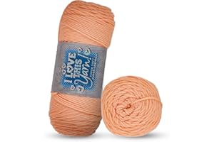 HOBBY LOBBY I Love This Yarn 4 - Medium Yarn for Crocheting & Knitting – 355 Yards of Acrylic Yarn for Crocheting Blankets, Hats, & More – Craft Supplies for Handcrafting Accessories, Light Peach