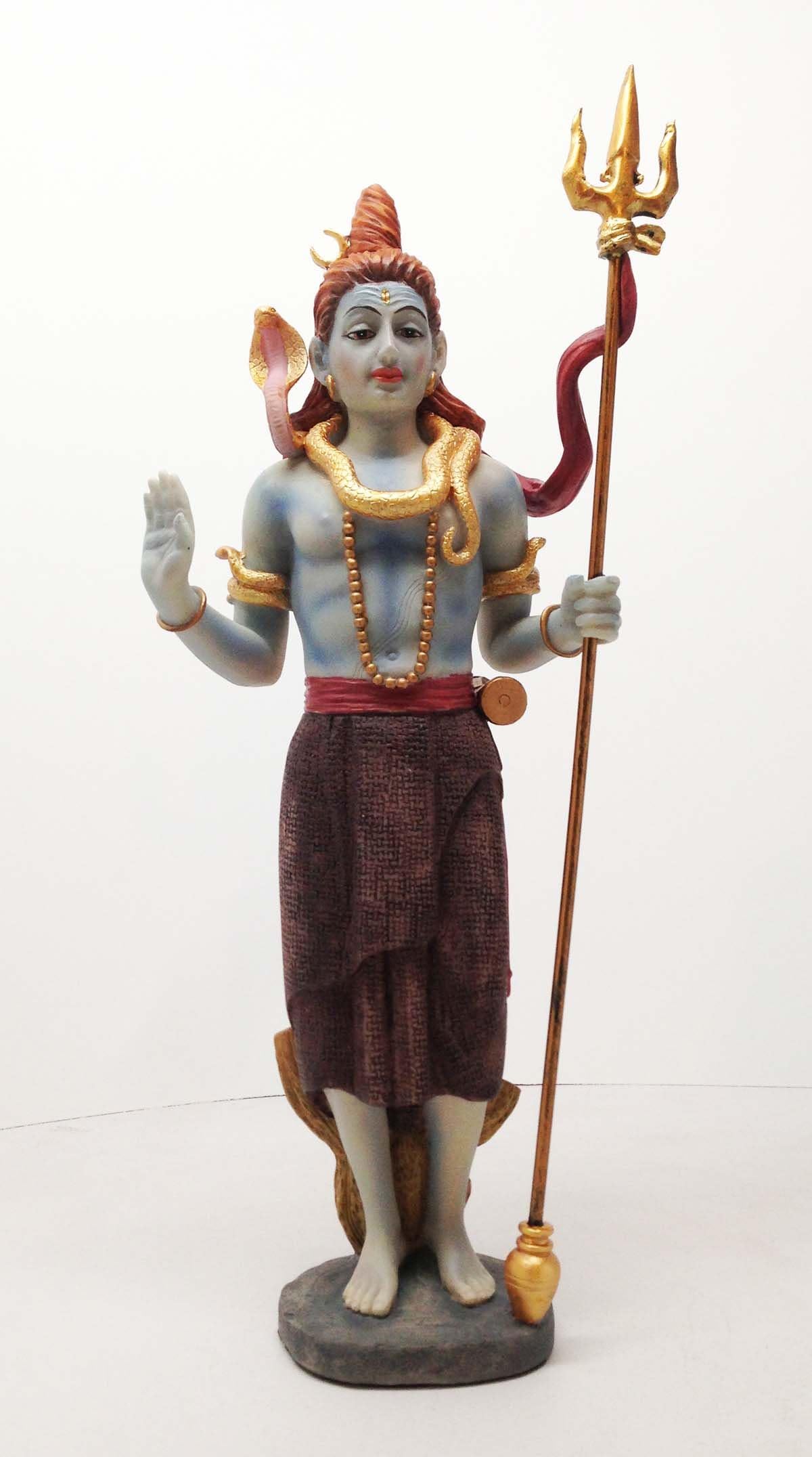 LORD SHIVA WITH COBRA STATUE DESTROYER TRANSFORMER GOD SUPREME GOD FIGURINE