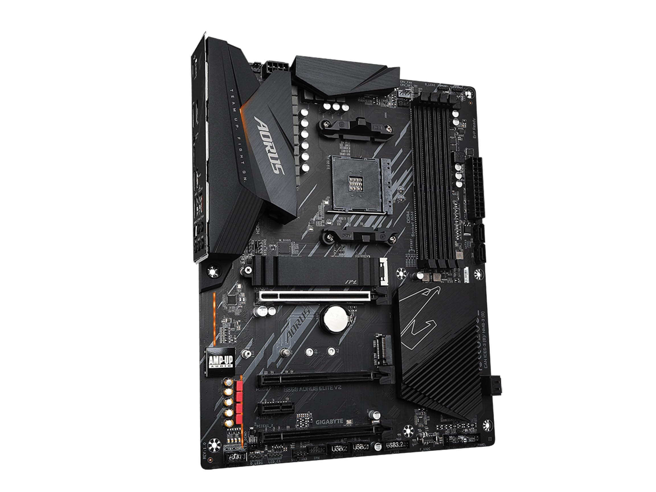 GIGABYTE B550 AORUS ELITE AX V2 Motherboard, Supports AMD AM4 Ryzen 5000 Processors, ATX, DDR4, Dual M.2, SATA 6Gb/s, 2.4/5 GHz Dual-Band, 2.5 GbE LAN, PCIe 4.0