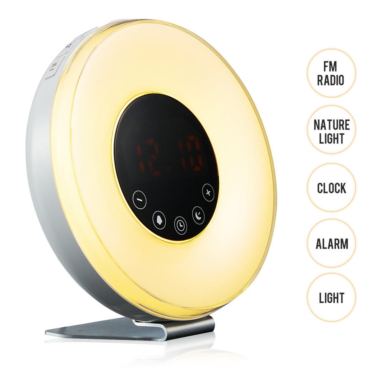 Despertador de la salida del sol de Bioxo lámpara de la atmósfera