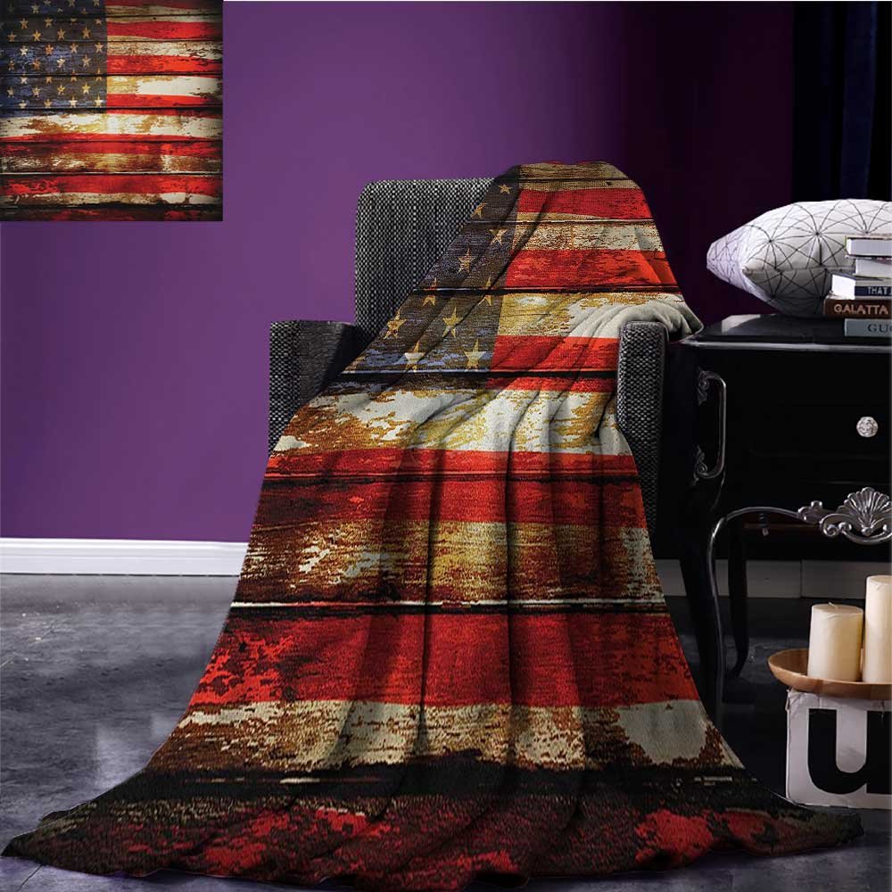 Amazon.com: American Flag Custom blanket Us Symbolism over Old Rusty